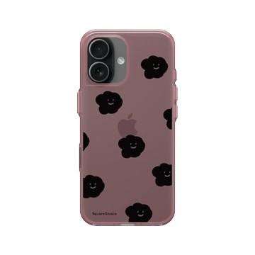 iPhone 17 Clear (相機按鈕) 晶醺玫 - Square Studio 方坊 - 飄浮 Emo