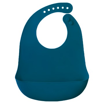 Pureal 純真兔 嬰兒矽膠圍兜  星辰藍  1入  1個