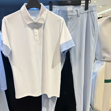 夏季高爾夫短袖男士POLO衫透氣速乾彈力運動網球球服時尚百搭舒適