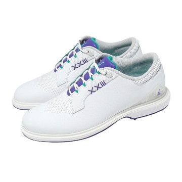 高爾夫球鞋 Jordan ADG 5 寬楦 男鞋 白 紫 防水鞋面 緩衝 抓地 FQ7874-100