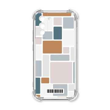 S系列(其他) 殼 TRON 三星 S21 FE 5G 風格派不規則格子A款  載具 四角防摔殼 手機殼