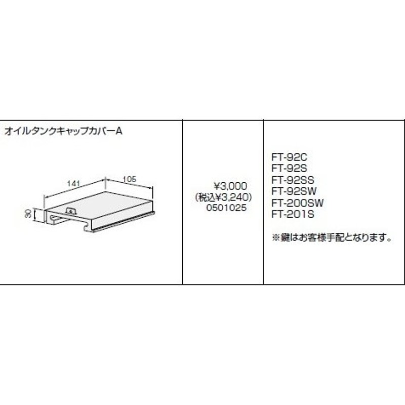 ノーリツ（NORITZ）オイルタンクキャップカバーA 商品コード0501025 通販 LINEポイント最大0.5%GET LINEショッピング