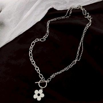 【太妮絲W62】現貨 一朵花 美式 項鍊 甜酷風 辣妹 Y2K 美式 花花 配件 花朵 吊墜 i