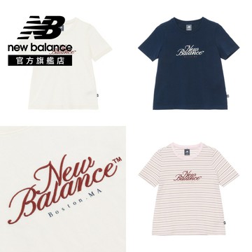 [New Balance]復古標誌短袖上衣_女性_米杏色_WT61R8WDCIC