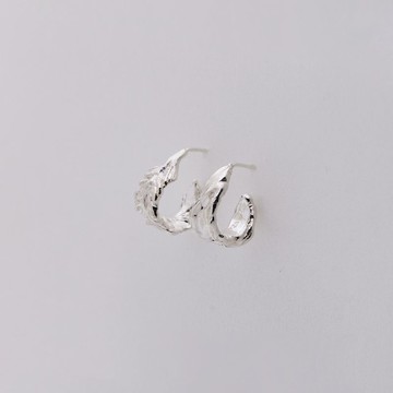 Le vent01_feather & sea earrings