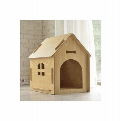 犬小屋/猫小屋 ペット屋 PET HOUSE 木製犬舎/猫舎 室内屋外犬舎/猫舎 DIY組み立て 4色 新品