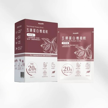 其他乳清 【AconFit】五膳蛋白機能飲(芝麻/堅果/鐵觀音/可可)(7包/盒)(245g)