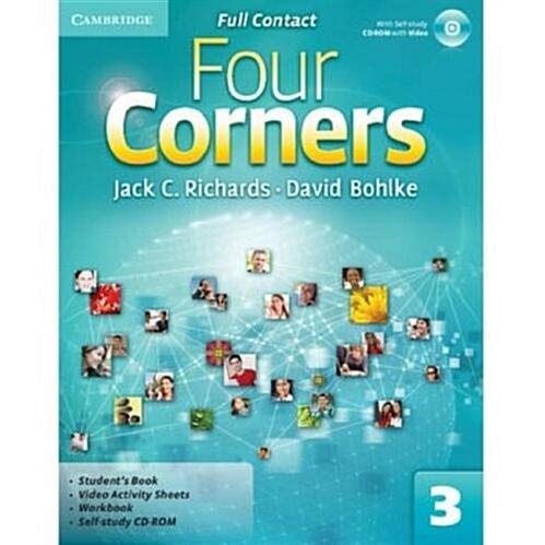 Four Corners Level Student's Book with Self-study CD-ROM and Online Workbook Pack (Package)