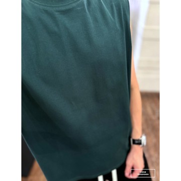 Nor.116 厚磅素色棉質背心-綠《NORS8004116》