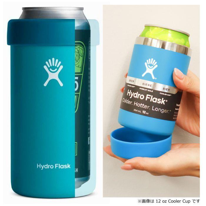 Hydro Flask ハイドロフラスク 16oz Cooler Cup 473ml #890131 White ステンレスカップ クージー 缶 ボトル 保冷ホルダー 真空断熱構造 8901310010221 正規品