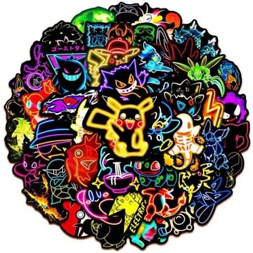 TEMU海外倉一件代發跨境Anime Pokemon Stickers Aesthetic DIY