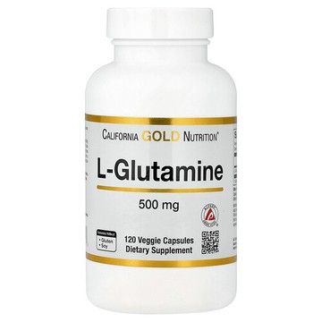 California Gold Nutrition, L-谷氨酰胺，AjiPure，120 粒素食膠囊（每粒 500 毫克）