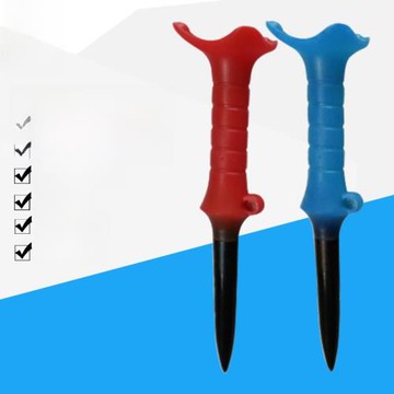 三支盒裝高爾夫三角方向球釘 零阻力導向球釘環保耐用塑膠GOLFTEE