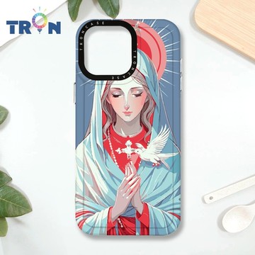 TRON IPHONE 16 PRO MAX 聖母水彩 MAGSAFE 磁吸 防摔 太空殼 透黑 手機殼