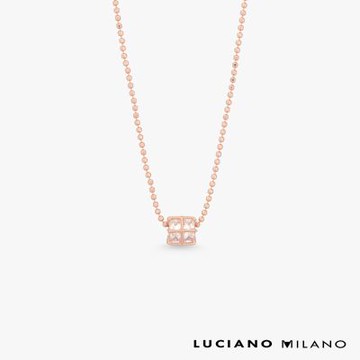 LUCIANO MILANO 光序之語 純銀項鍊(玫瑰金色)