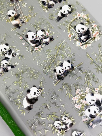 二萌熊寶 PET 紙膠帶 貝殼光