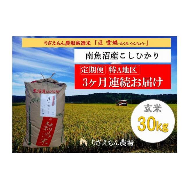 ふるさと納税 新潟県 南魚沼市 令和５年産　南魚沼産コシヒカリ　玄米 ３０kg　＼生産農家直送／