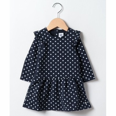Petit Bateau プチバトー Bebe Deboutfemale スウェットプリントワンピース キッズ ネイビー 通販 Lineポイント最大get Lineショッピング