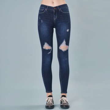 5th STREET｜-3KG系列｜女裝｜神顯瘦小腳褲｜石洗藍