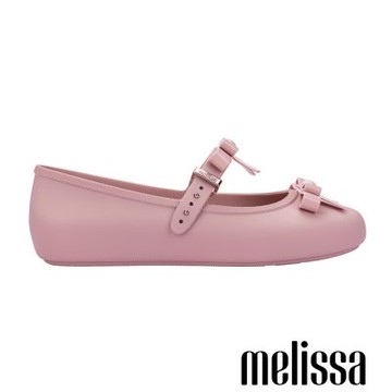 Melissa-珍珠蝴蝶結瑪莉珍鞋-粉色
