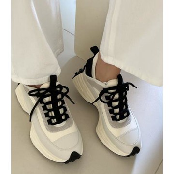 衣玲韓國女鞋時尚增高撞色系帶運動休閑鞋女慢跑學生鞋阿甘鞋潮