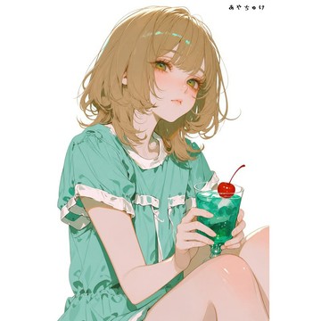 【8 月新款】07-139-0299 人物貼紙 簡約夏日女孩