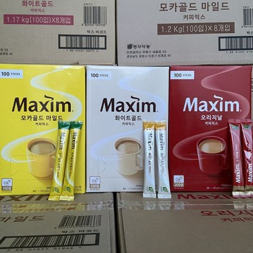 熱賣咖啡💥爆款  韓國maxim麥馨摩卡黃紅白金三合一條裝推薦麥馨速溶咖啡