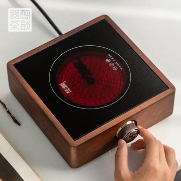 器想茶談煮茶器中式煮茶爐小型電陶爐電熱多功能燒水壺胡桃木茶具