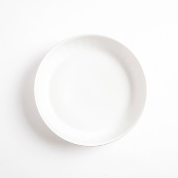 彩夏手感陶瓷8吋湯盤 白