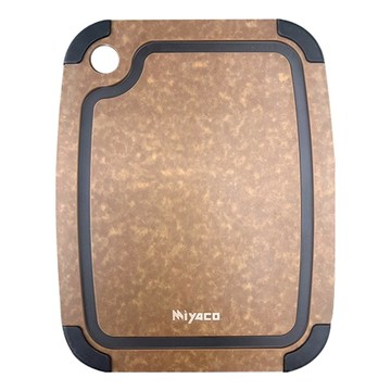 MiyAco 米雅可 品味高密度木纖維止滑砧板 止滑墊設計  原木色  S (29.8 x 23.5 x 0.6cm)  1個