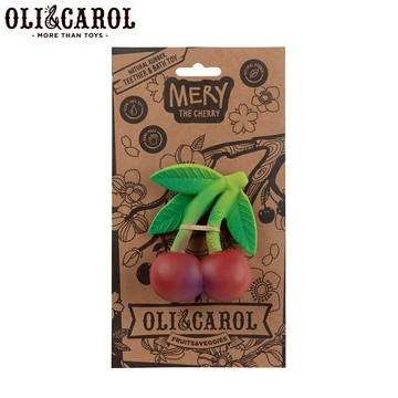 【OLI&CAROL】咬牙器-櫻桃✨送禮首選✨新生禮✨彌月禮✨育兒好物