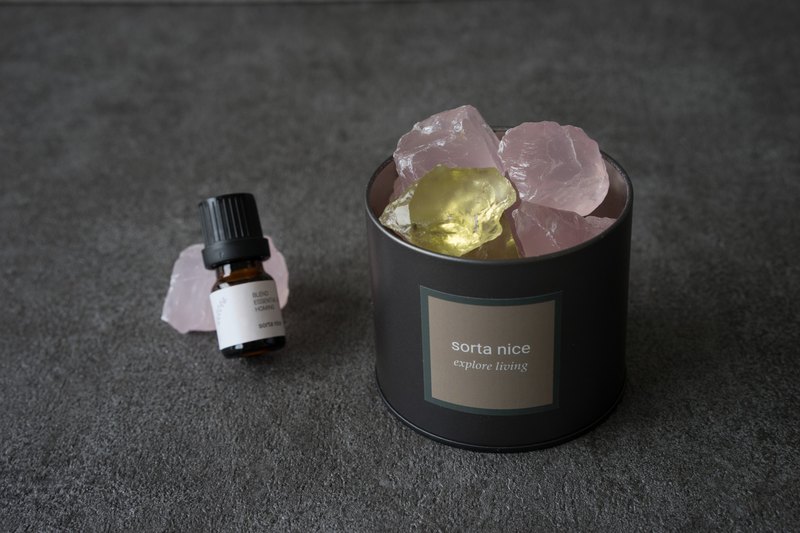 天然擴香 粉晶 黃水晶 擴香燈 礦石香氛燈系列