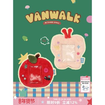 VANWALK毛怪系列 可愛毛絨卡套門禁證件保護套拍立得小卡照片掛件