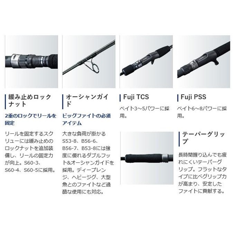 目玉商品】シマノ グラップラー タイプJ B60-3 (ベイト/ジギングロッド