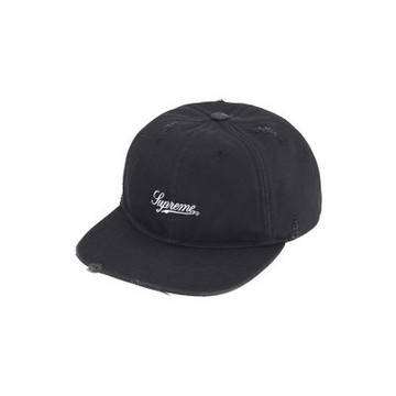 Supreme Heavy Chino 6-Panel 做舊 六片帽 黑色 FW25H9-BK [台灣現貨]