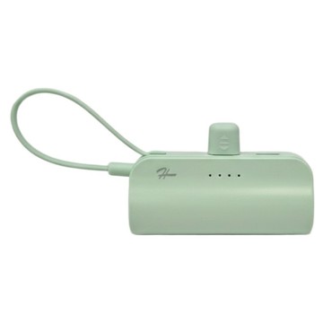 行動電源 5000mAh TYPE-C PHP-137TC 綠色 - 迷你便攜 自帶接頭 隨插即用