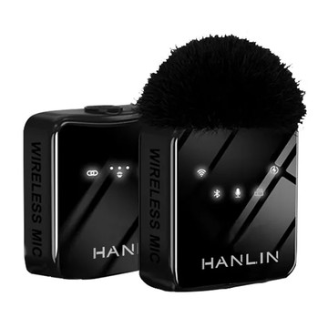 HANLIN 專業手機直播錄影收音麥克風 4 x 4 x 1.5cm 26g  HAL51  黑色