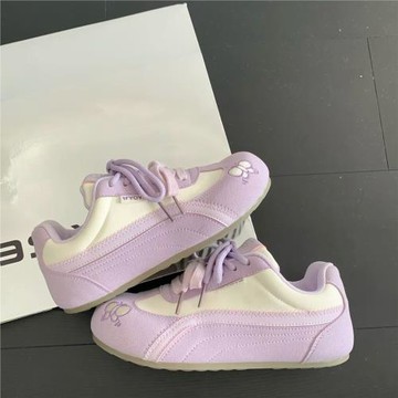 小眾百搭韓系鞋子女款2025新款板鞋學生小白鞋德訓鞋潮流遠波2207