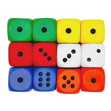 Todan 橡膠海綿骰子 4 x 4 cm 4件組  3套