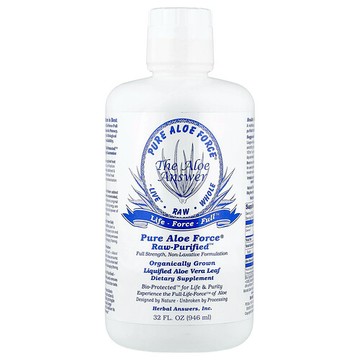 Herbal Answers, Pure Aloe Force，液化蘆薈葉，29.25 克，32 液量盎司（946 毫升）