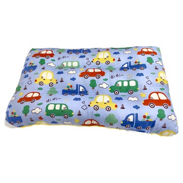 100%純棉可水洗兒童枕頭 Set 台灣出貨  28 x 43 x 6cm  卡通汽車 + 卡通汽車 多色