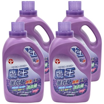 KINGEAGLE 鷹王 薰衣草抗菌洗衣精  3.2L  1入  4桶