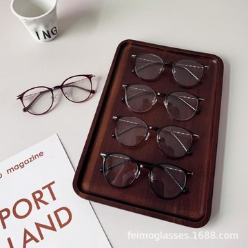 超輕TR時尚百搭顯臉小橢圓眼鏡框女可配度數韓系顯瘦潮流眼鏡架男