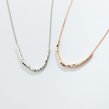 現貨+預購 925純銀項鍊方塊吊墜-簡約抛光百搭鍊骨鍊情人節生日聖誕節交換禮物女飾品2色74bu99【獨家進口】【米蘭精品】