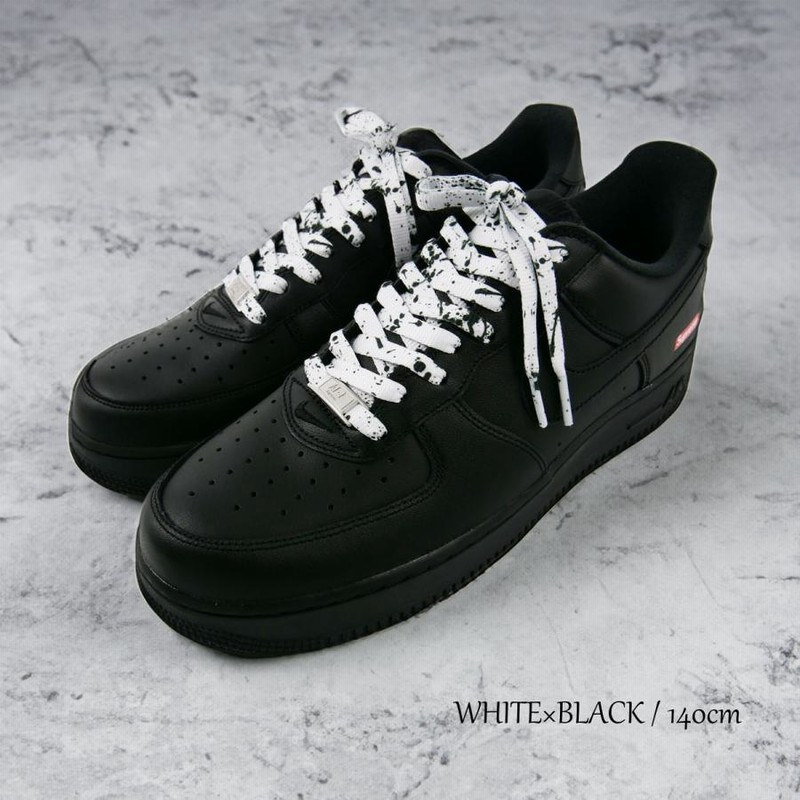 シューレース ペンキ 柄 SHOELACE 靴ひも くつひも 平紐