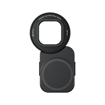 JJC 吸磁鐵MagSafe蘋果Apple手機iPhone 14/15/16 Pro Max濾鏡轉接環支架MFS-II(適67mm濾鏡;附冷靴)適攝錄影