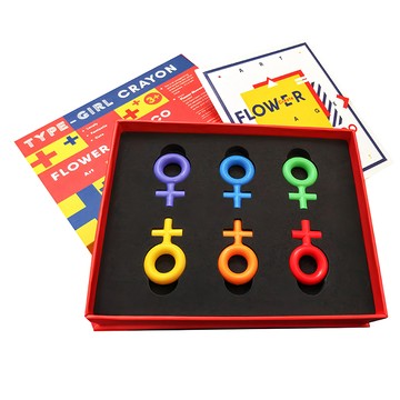 FLOWER MONACO 女寶寶蠟筆禮盒 Set 6色  1盒