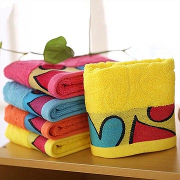 金號純棉方巾成人情侶全棉柔軟吸水創意心形小毛巾方形家用洗臉巾