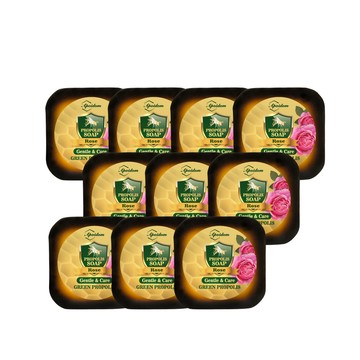 香皂 Apoidom亞波盾 綠蜂膠玫瑰皂10入組 100g/個