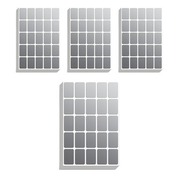 喵汪森林 銀色標籤貼紙 中 25格  4包  30 x 20mm  10張